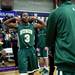 Huron senior Ernest Johnson is introduced to the game before tipoff against Pioneer on Friday, jan. 18. Daniel Brenner I AnnArbor.com